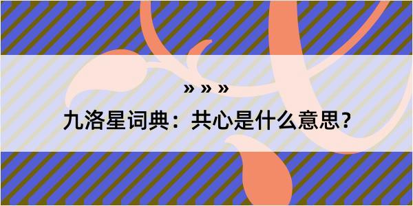 九洛星词典：共心是什么意思？