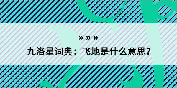 九洛星词典：飞地是什么意思？