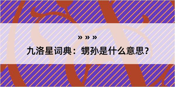 九洛星词典：甥孙是什么意思？